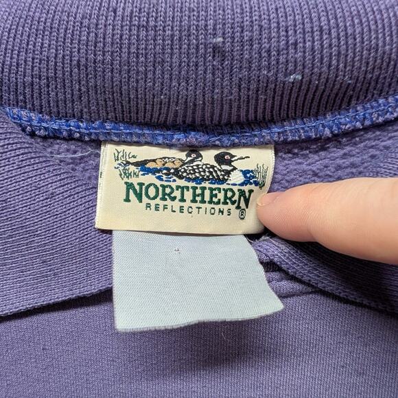 90s Floral Wreath and Bird NR Granny Crewneck Sweatshirt - Picture 5 of 5